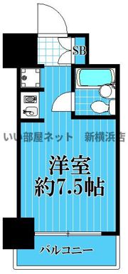 ライオンズマンションヨコハマ戸部の間取り画像
