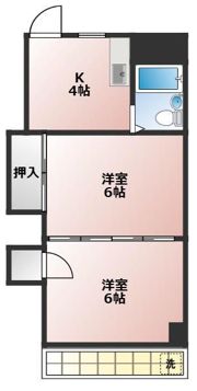 小菅マンションの間取り画像