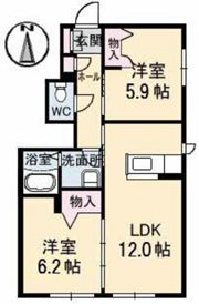 ラ・パルテール平井 七番館の間取り画像