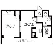 ハピネス吹田の間取り画像
