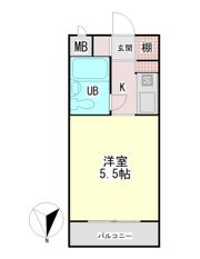 ダイドーメゾン六甲の間取り画像