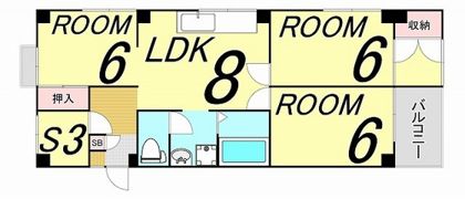 ミタキヤマンションの間取り画像
