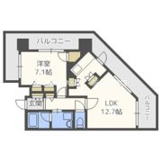 レジュールアッシュ福島の間取り画像