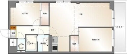 マンション森の間取り画像