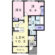 カルテット Ⅲの間取り画像