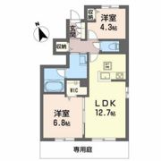 VIVANT HILL川内の間取り画像