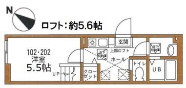 ハーミットクラブハウス横濱洋光台の間取り画像