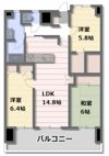 ロワールマンション東郷駅前の間取り画像