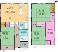 百楽荘四丁目 貸家の間取り画像