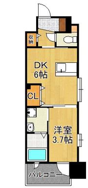 ギャラン折尾の間取り画像