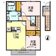 エステート西堀 Ⅱの間取り画像