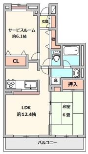 レーベンハイムグランツ武蔵浦和の間取り画像