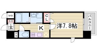 エスリード神戸三宮パークビューの間取り画像