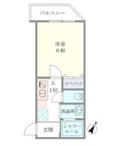 ミニョン若林の間取り画像