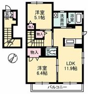 ル・シェモア Ⅱの間取り画像