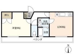 グランディーYの間取り画像