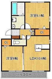 ベル フルール 割子川の間取り画像