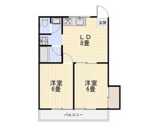 ハーモニーハイツの間取り画像