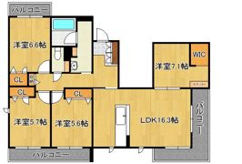 シャーメゾン新高田IIの間取り画像