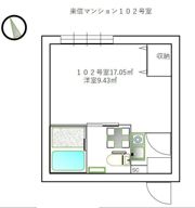 楽信マンションの間取り画像