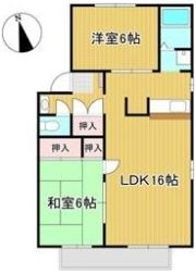 カーサクオーレA・Bの間取り画像