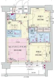 プレサンス難波セレクトの間取り画像