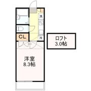 プリンスコート弥生町Bの間取り画像