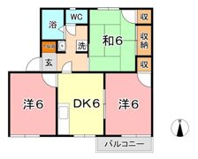 ゆうハイツ Aの間取り画像