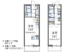 クレイノパレスアニマル21の間取り画像
