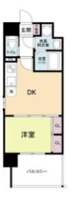プライマル南森町(旧ビガーポリス415松ヶ枝町Ⅲ)の間取り画像