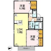 リビングタウン山本 B棟の間取り画像