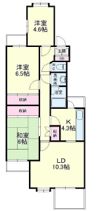 佐鳴湖パークタウン9号棟の間取り画像