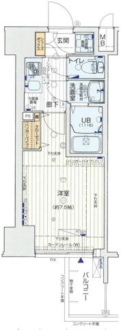 プレミアムコート谷町4丁目の間取り画像