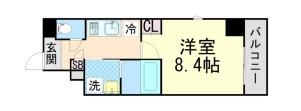 L’sステューディオ岡本の間取り画像