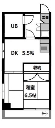 平間ロイヤルマンションの間取り画像