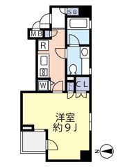 シュロス神田五軒町ツインフォルムの間取り画像