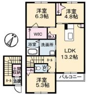 ファンコート堀越 壱番館の間取り画像