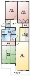 サンハイツ古庄の間取り画像