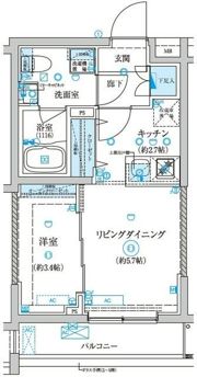 ベルシード王子神谷の間取り画像