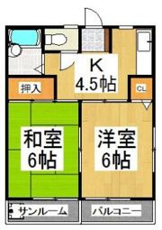 中島ハイツの間取り画像