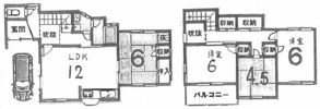 南中振1丁目戸建の間取り画像