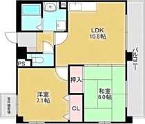 ビバリー江坂の間取り画像