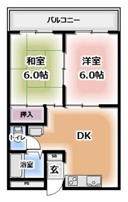 忍ヶ丘グリーンハイツの間取り画像