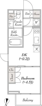 ルミーク本町イーストの間取り画像