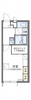 レオパレス稲荷町の間取り画像