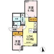 アセットコート貫井北町Bの間取り画像