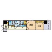 エンクレスト渡辺通2の間取り画像