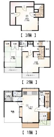 新座市大和田戸建の間取り画像