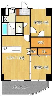 愛暮利伊フォーチュン北湊Iの間取り画像