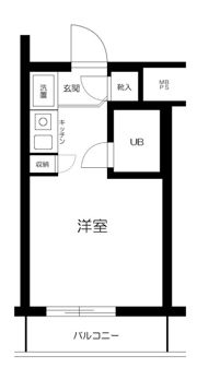 サカエフラット元住吉の間取り画像